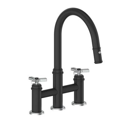 Vogt KF.17ZN.1312.CB- Zehn Bridge Kitchen Faucet Chrome Matte Black