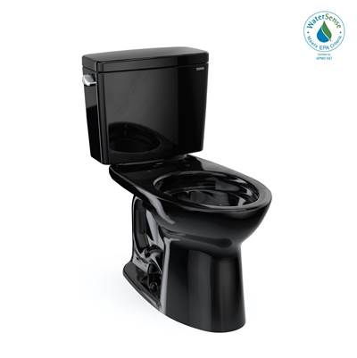 Toto CST776CE#51- Toto Drake Two-Piece Elongated 1.28 Gpf Tornado Flush Toilet Ebony