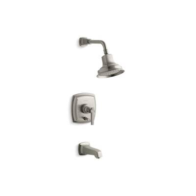 Kohler T16233-4-BN- Margaux® Rite-Temp(R) pressure-balancing bath and shower faucet trim with push-button diverter and lever handle, valve not included | FaucetExpress.ca