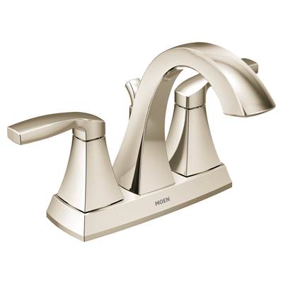 Moen 6901NL- Voss Two-Handle High Arc Centerset Bathroom Faucet, Polished Nickel