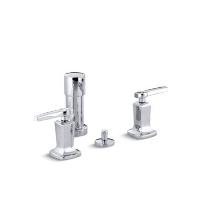 Kohler 16238-4-CP- Margaux® Vertical spray bidet faucet with lever handles | FaucetExpress.ca
