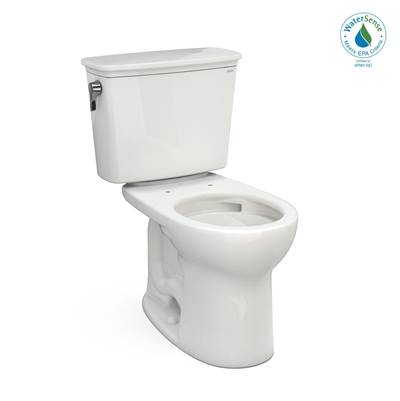 Toto CST785CEFG#11- Toto Drake Transitional Two-Piece Round 1.28 Gpf Universal Height Tornado Flush Toilet With Cefiontect Colonial White