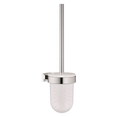 Grohe 40513001- Essentials Cube Toilet Brush Set | FaucetExpress.ca