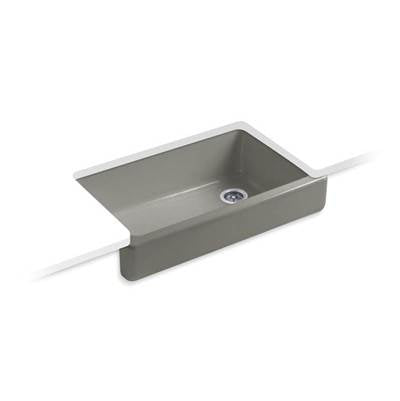 Kohler 6488-K4- Whitehaven® 35-1/2'' x 21-9/16'' x 9-5/8'' Undermount single-bowl farmhouse kitchen sink | FaucetExpress.ca