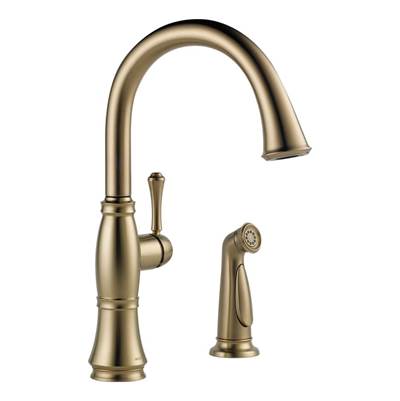 Delta 4297-CZ-DST- Delta Cassidy Single Handle Kitchen Faucet With Spray | FaucetExpress.ca