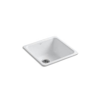 Kohler 6587-0- Iron/Tones® 20-7/8'' x 20-7/8'' x 10'' Top-mount/undermount single-bowl kitchen sink | FaucetExpress.ca