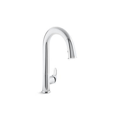 Kohler 72218-B7-CP- Sensate Touchless kitchen faucet with black accents, 15-1/2'' pull-down spout, DockNetik magnetic docking system, and a 2-function s | FaucetExpress.ca