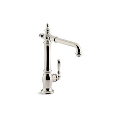 Kohler 99266-SN- Artifacts® single-hole kitchen sink faucet with 13-1/2'' swing spout, Victorian spout design | FaucetExpress.ca