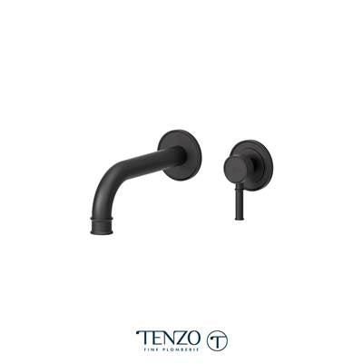 Tenzo ALY14-MB - Wall Mount Lavatory Faucet Alyss Matte Black