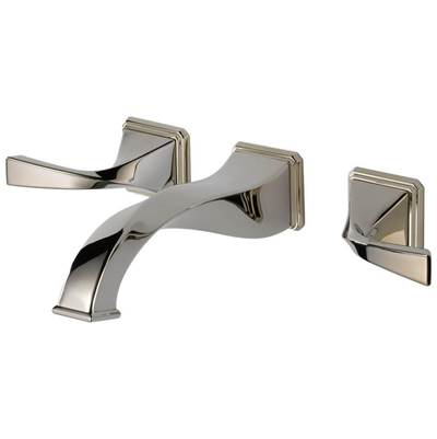 Brizo 65830LF-PN-ECO- Two Handle Wall-Mount Lavatory Faucet