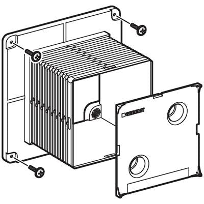 Geberit 241.930.00.1- Geberit protection box for service opening, with cover | FaucetExpress.ca