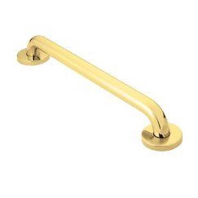Moen R8718PB- Home Care Polished Brass 18'' Concealed Screw Grab Bar