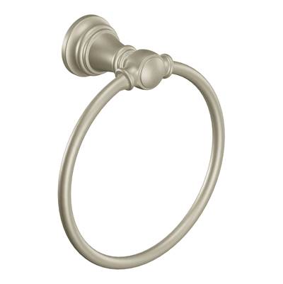 Moen YB8486BN- Weymouth Brushed Nickel Towel Ring