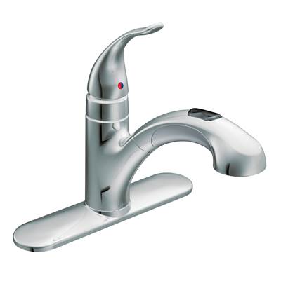 Moen 67315C- Integra Single-Handle Pull-Out Sprayer Kitchen Faucet in Chrome