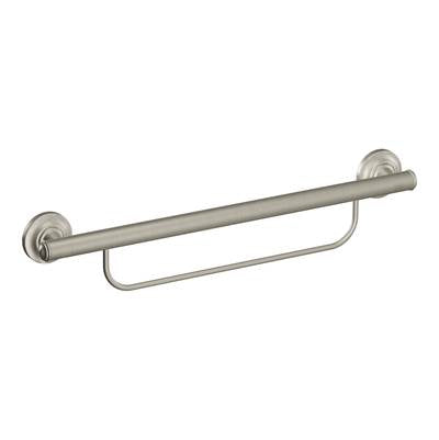 Moen LR2350DBN- Home Care Brushed Nickel 24'' Grab Bar With Towel Bar