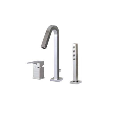 Aquabrass - X7713 Xsquare 3 Pce Tub Filler Faucet - Pressure Balance