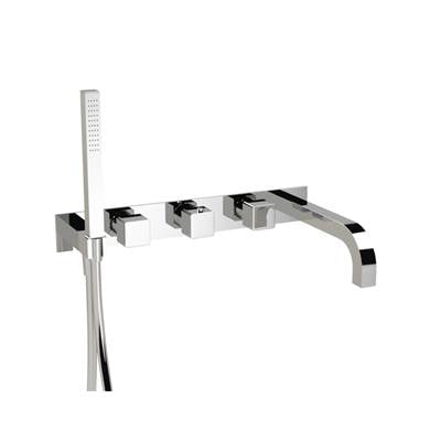 Isenberg 196.2691CP- Wall Mount Tub Filler With Hand Shower | FaucetExpress.ca