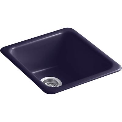 Kohler 6584-DGB- Iron/Tones® 17'' x 18-3/4'' x 8-1/4'' Top-mount/undermount single-bowl kitchen sink | FaucetExpress.ca