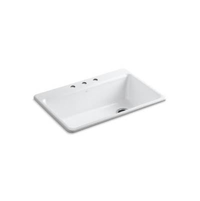 Kohler 5871-3A2-0- Riverby® 33'' x 22'' x 9-5/8'' top-mount single-bowlkitchen sink with accessories | FaucetExpress.ca