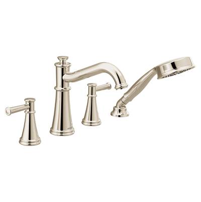 Moen T9024NL- Belfield Roman Tub Faucet Trim Kit with Handshower, Polished Nickel