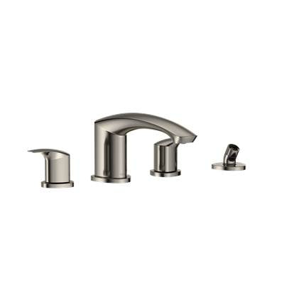 Toto TBG09202U#PN- TOTO GM Two-Handle Deck-Mount Roman Tub Filler Trim with Handshower, Polished Nickel - TBG09202U#PN | FaucetExpress.ca