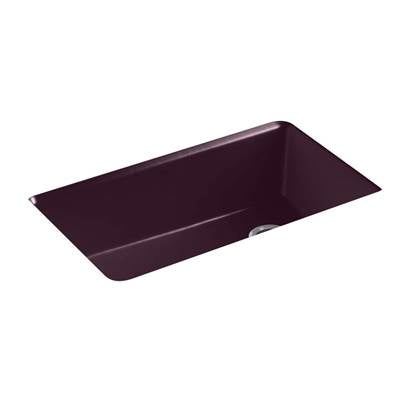 Kohler 5871-5UA3-PLM- Riverby® 33'' x 22'' x 9-5/8'' Undermount single-bowl kitchen sink with accessories | FaucetExpress.ca