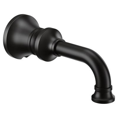 Moen S5001BL- Colinet Traditional Non-diverting Tub Spout with Slip-fit CC Connection in Matte Black