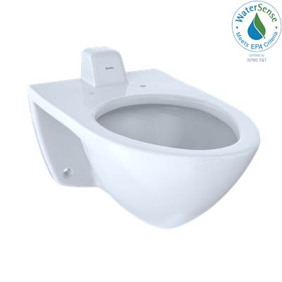 Toto CT708UV#01- Commercial Wall Mount El Bowl Back Spud Cotton | FaucetExpress.ca