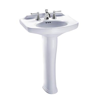 Toto LPT642#01- Dartmouth Pedestal Lavatory Single Hole | FaucetExpress.ca