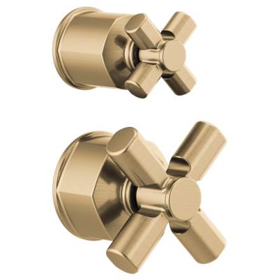 Brizo HX75P76-GL- Pressure Balance Valve With Diverter Trim Handle Kit - Cross | FaucetExpress.ca