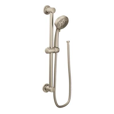 Moen 3669EPBN- 4-Spray 4 in. Eco-Performance Handheld Handshower with Slidebar in Brushed Nickel