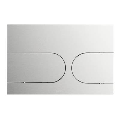 Toto YT970#SS- TOTO Dual Flush Round Push Button Plate for Select DuoFit In-Wall Tank Unit, Stainless Steel | FaucetExpress.ca