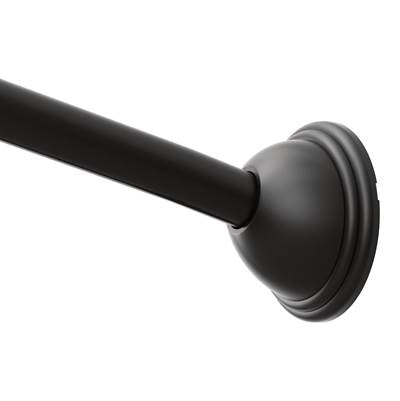 Moen CSR2160BL- Curved Shower Rods Matte Black Adjustable Curved Shower Rod