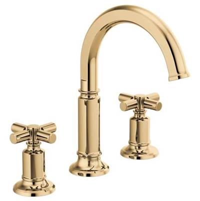 Brizo 65376LF-PGLHP- Invari Widespread Lavatory Faucet With Arc Spout - Less Handles