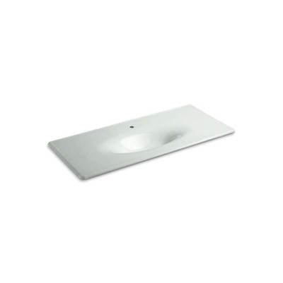 Kohler 3053-1-FF- Iron/Impressions® 49'' vanity-top bathroom sink with single faucet hole | FaucetExpress.ca