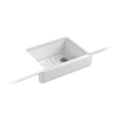 Kohler 6486-0- Whitehaven® 29-1/2'' x 21-9/16'' x 9-5/8'' Undermount single-bowl farmhouse kitchen sink | FaucetExpress.ca