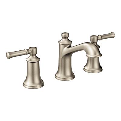 Moen T6805BN- Dartmoor 8 in. Widespread 2-Handle Bathroom Faucet in Brushed Nickel (Valve Not Included)