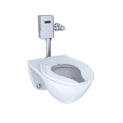 Toto CT708UGX#01- Rw Commercial Wall Mount El Bowl Top Spud Cefiontect- Cot