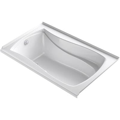 Kohler 1239-GHLW-0- Mariposa® 60'' x 36'' integral flange Heated BubbleMassage air bath with Bask® heated surface and left-hand drain | FaucetExpress.ca