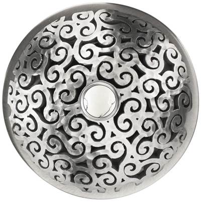 Linkasink D016 - Swirl Grid Strainer with White Stone Screw