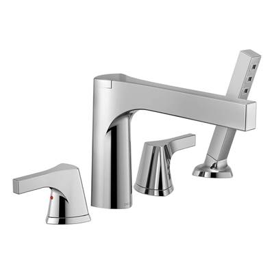 Delta T4774- 4-Hole Roman Tub With Handshower Trim | FaucetExpress.ca