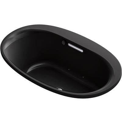 Kohler 5714-GH-7- Underscore Oval 60-in X 36-in Heated Bubblemassage Air Bath With Center Drain | FaucetExpress.ca