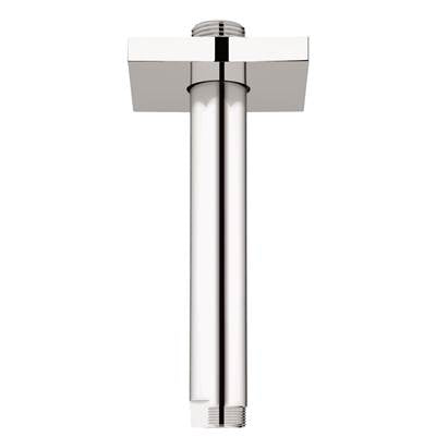 Grohe 27486000- 6'' Ceiling Shower Arm, w/Square Flange | FaucetExpress.ca