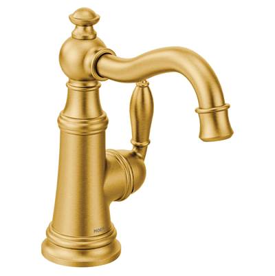 Moen S62101BG- Weymouth Single Handle Bar Faucet in Brushed Gold