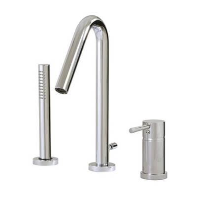 Aquabrass - X7513 Xround 3 Pce Tub Filler Faucet - Pressure Balance