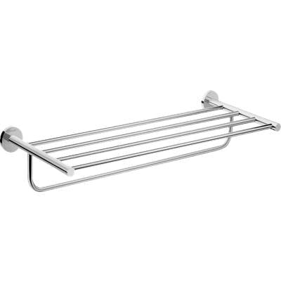 Hansgrohe 41720000- Logis Universal Towel Rack With Towel Bar - FaucetExpress.ca