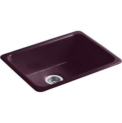 Kohler 6585-PLM- Iron/Tones® 24-1/4'' x 18-3/4'' x 8-1/4'' Top-mount/undermount single-bowl kitchen sink | FaucetExpress.ca