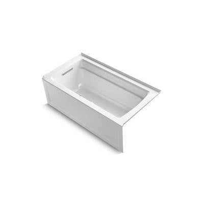Kohler 1123-LA-0- Archer® 60'' x 32'' alcove bath with integral apron, integral flange and left-hand drain | FaucetExpress.ca