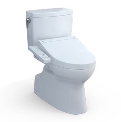 Toto MW4743074CUFG#01- Toto Washlet+ Vespin Ii 1G Two-Piece Elongated 1.0 Gpf Toilet And Washlet+ C2 Bidet Seat Cotton White