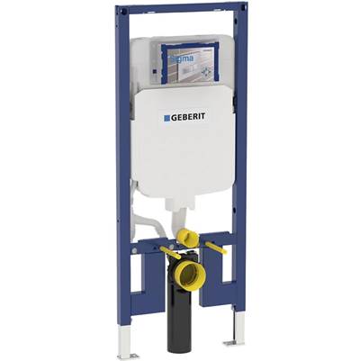Geberit 111.597.00.1- Geberit Duofix element for wall-hung WC, 120 cm, with Sigma concealed cistern 8 cm, for wood frame wall, 4.8 / 3 liters | FaucetExpress.ca